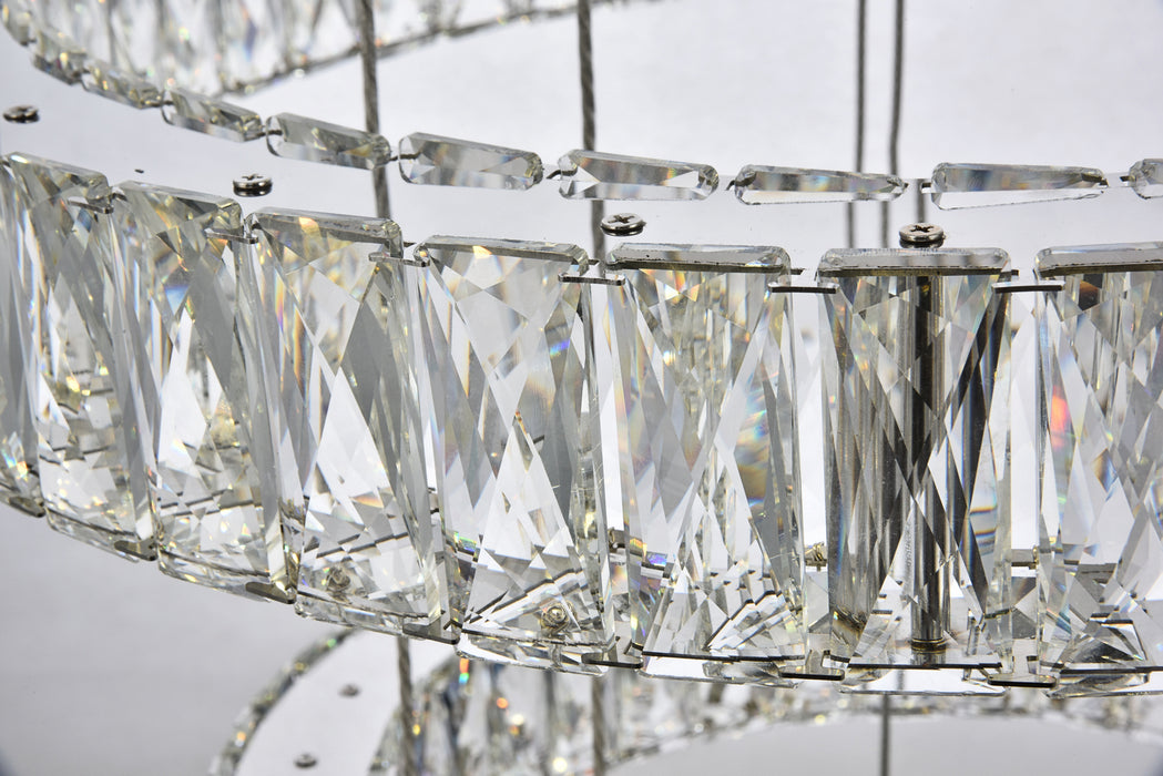 Elegant Lighting 3503G5LC LED Chandelier, Chrome