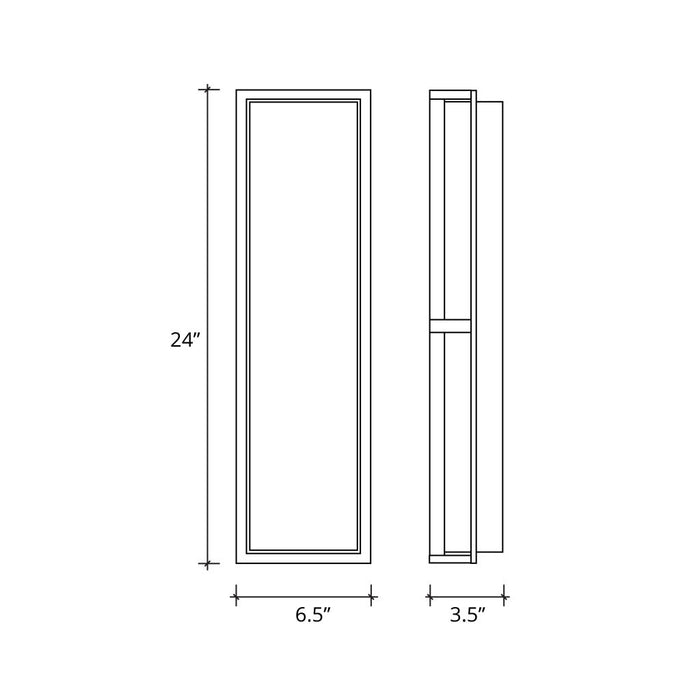 Justice Designs PNA-7565W-WAVE-NCKL LED Outdoor Wall Sconce, Brushed Nickel