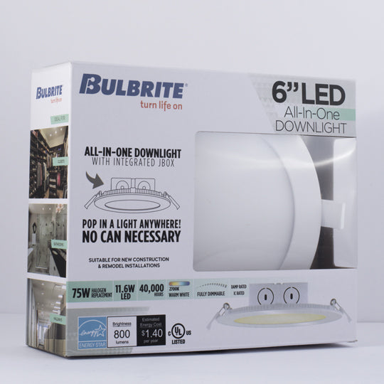 Bulbrite 773125 Recessed Downlight, White