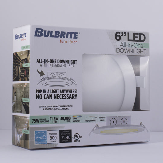 Bulbrite 773126 Recessed Downlight, White