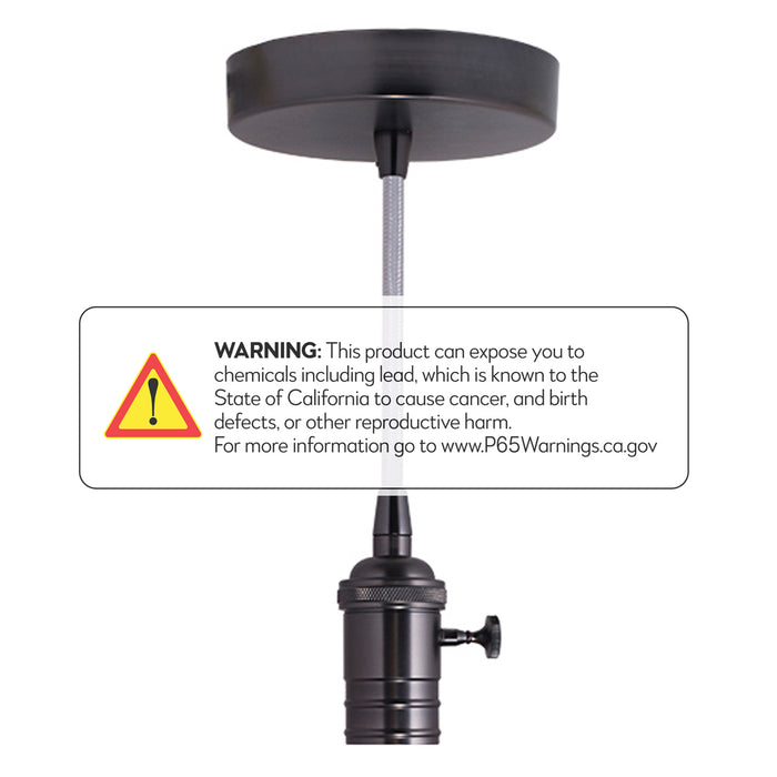 Bulbrite 810082 Pendant, Gunmetal