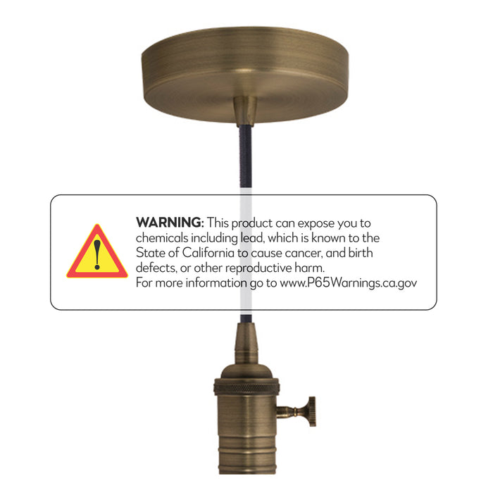 Bulbrite 810083 Pendant, Warm Gold