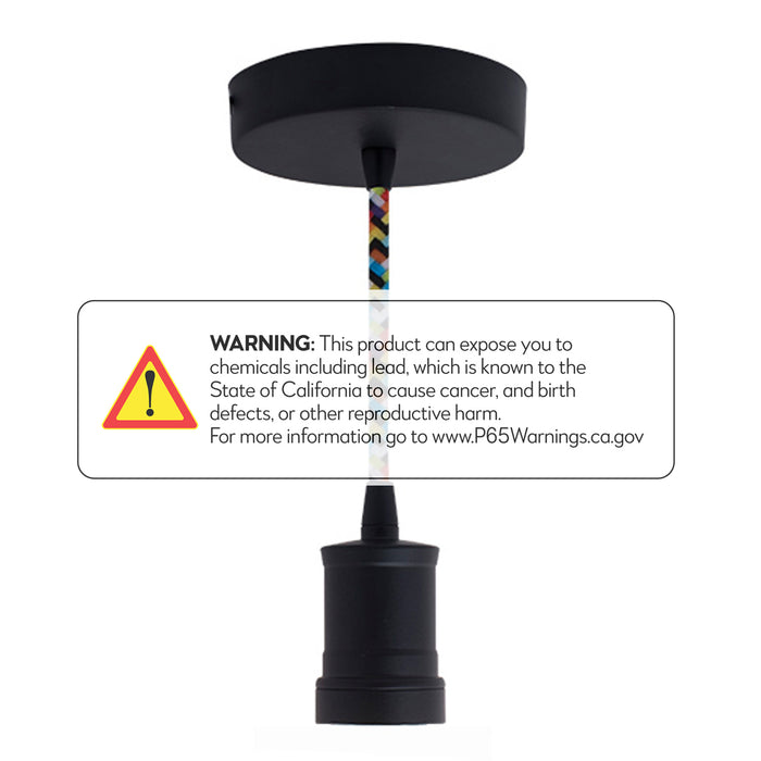 Bulbrite 810086 Pendant, Black
