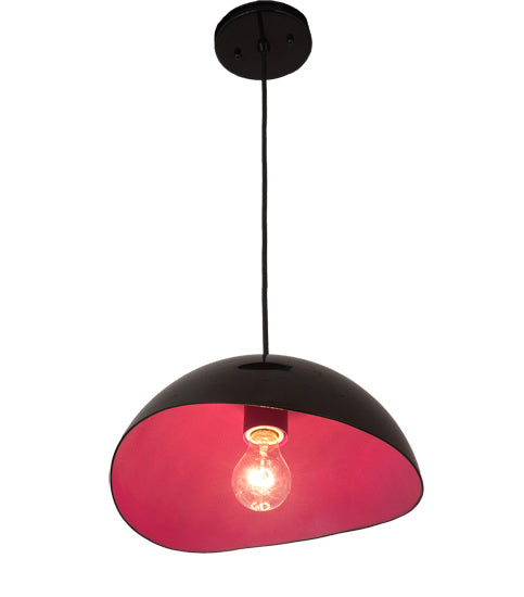 Meyda Tiffany 198131 One Light Pendant, Jet Black