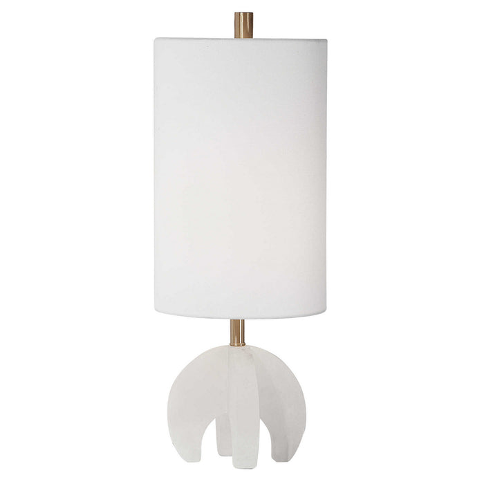 Uttermost 29633-1 One Light Buffet Lamp, Brushed Nickel