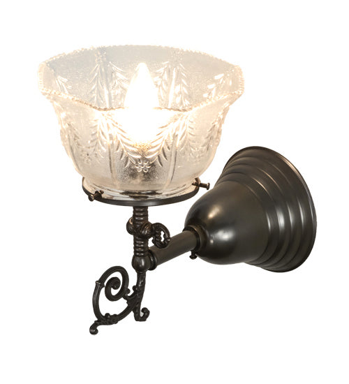 Meyda Tiffany 156228 One Light Wall Sconce, Craftsman Brown