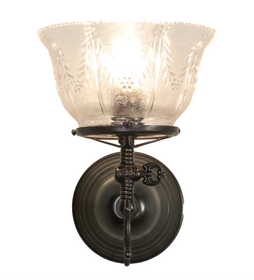 Meyda Tiffany 156228 One Light Wall Sconce, Craftsman Brown
