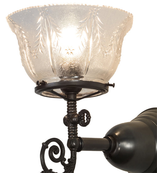 Meyda Tiffany 156228 One Light Wall Sconce, Craftsman Brown