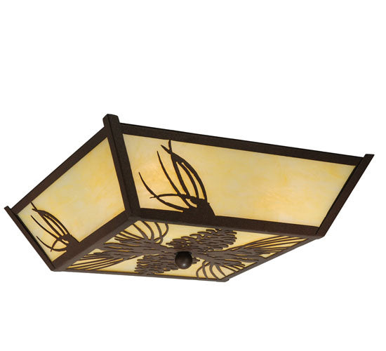 Meyda Tiffany 210047 Four Light Semi-Flushmount, Cafe Noir