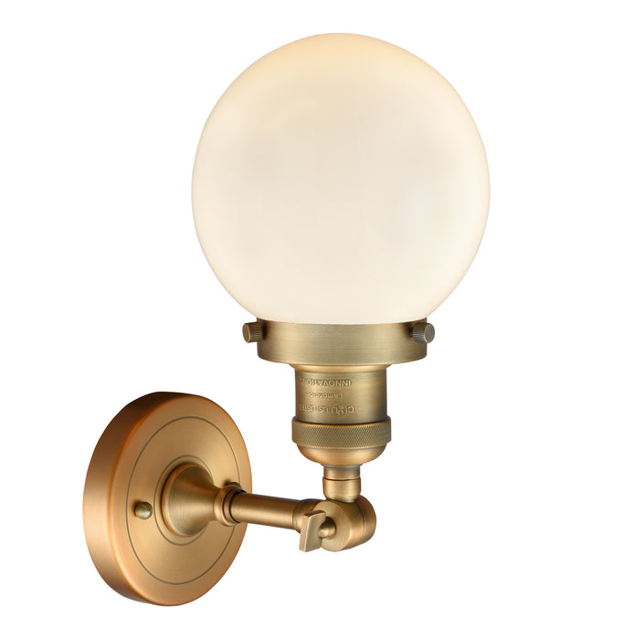 Innovations 203-BB-G201-6-LED LED Wall Sconce, Brushed Brass
