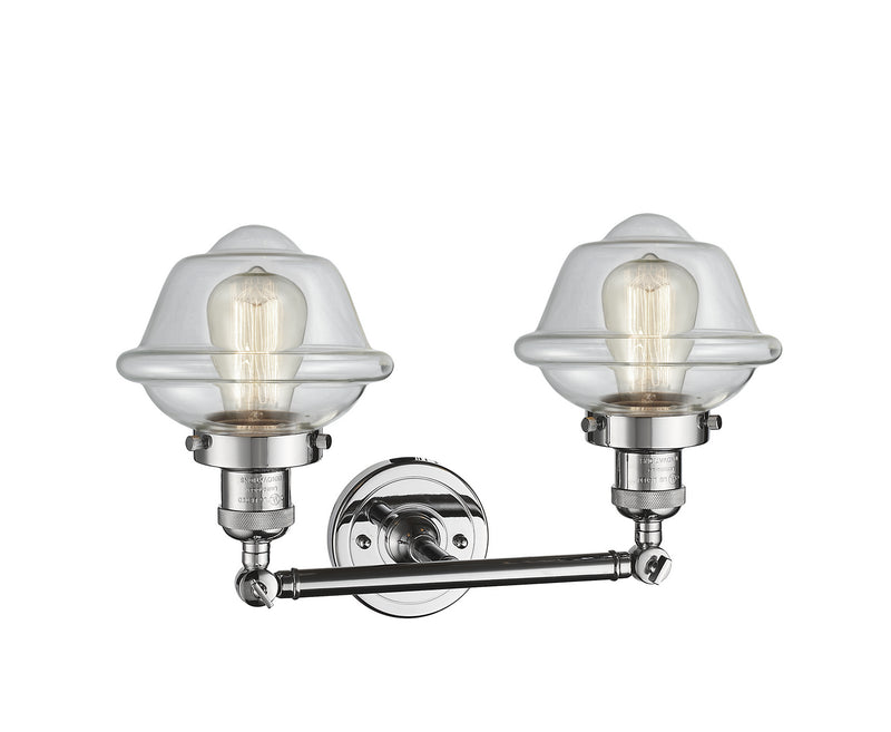 Innovations 208-PC-G532 Two Light Bath Vanity, Polished Chrome