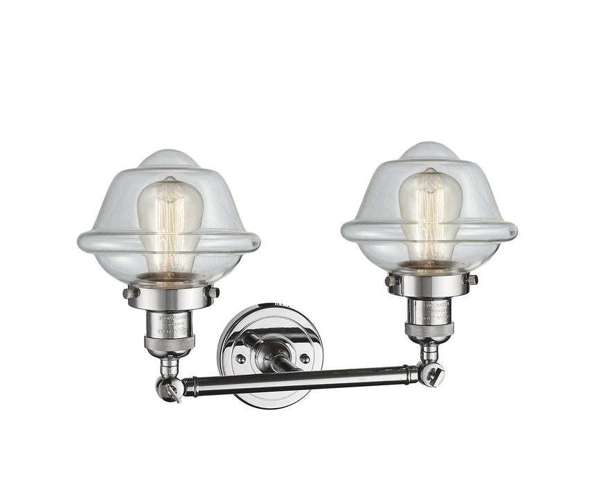 Innovations 208-PC-G532 Two Light Bath Vanity, Polished Chrome