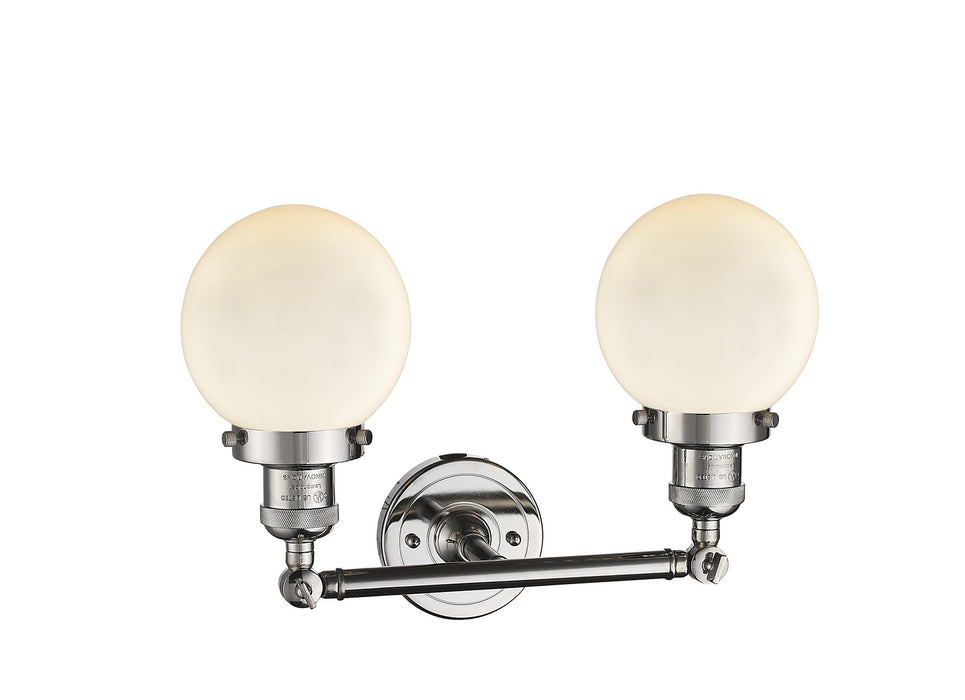 Innovations 208-PN-G201-6-LED LED Bath Vanity, Polished Nickel