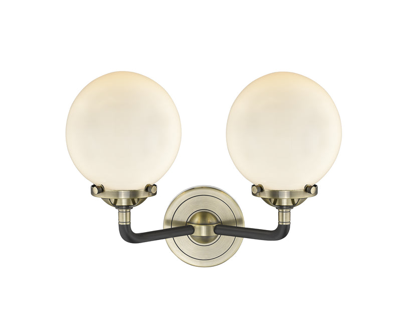 Innovations 284-2W-BAB-G201-6-LED LED Bath Vanity, Black Antique Brass