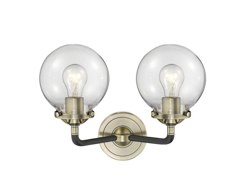Innovations 284-2W-BAB-G202-6-LED LED Bath Vanity, Black Antique Brass