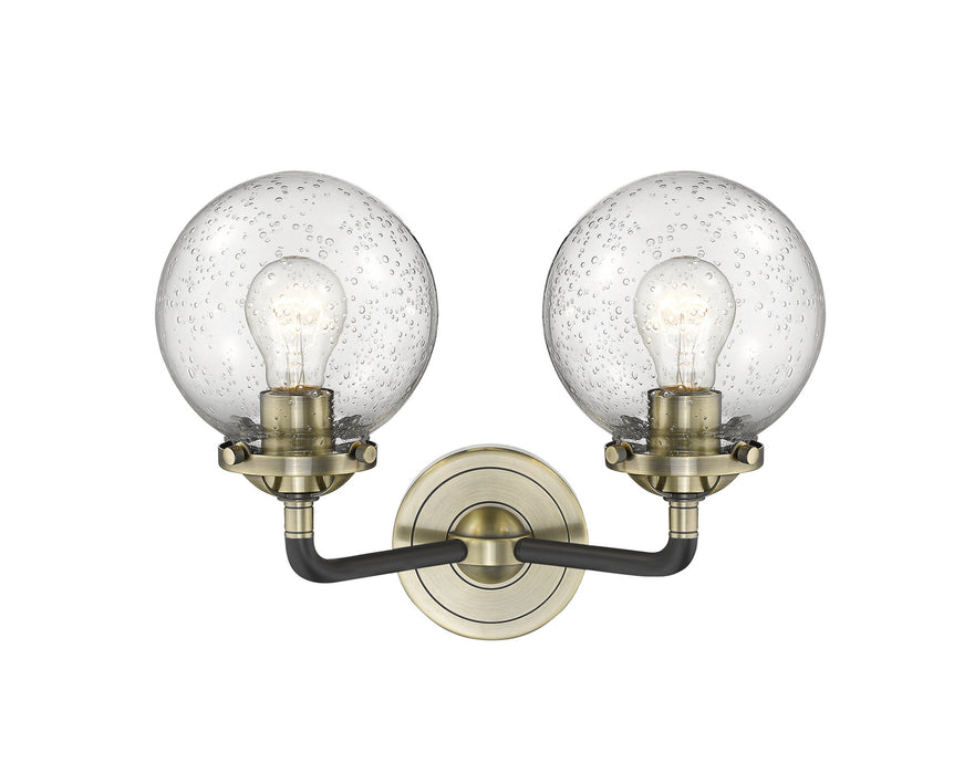 Innovations 284-2W-BAB-G204-6-LED LED Bath Vanity, Black Antique Brass