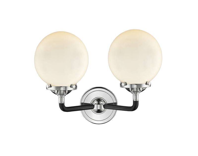 Innovations 284-2W-BPN-G201-6-LED LED Bath Vanity, Black Polished Nickel