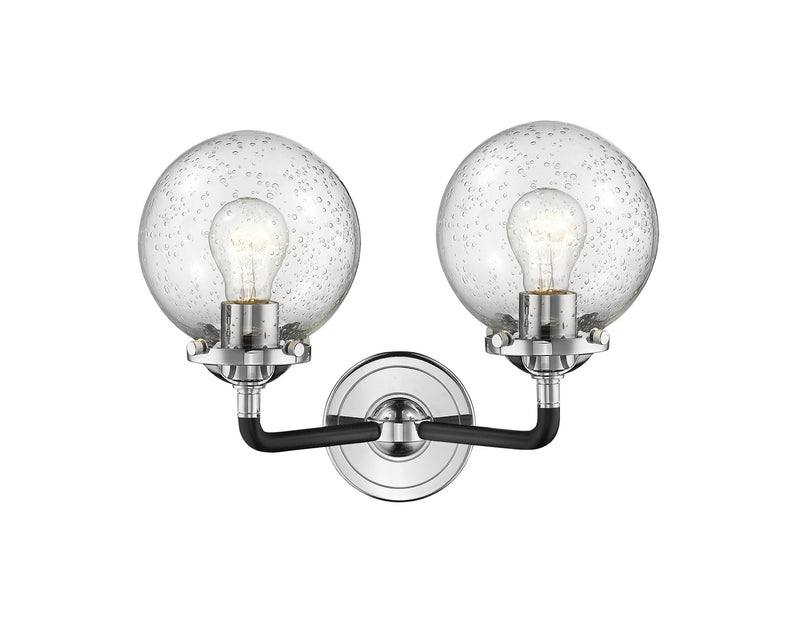 Innovations 284-2W-BPN-G204-6-LED LED Bath Vanity, Black Polished Nickel