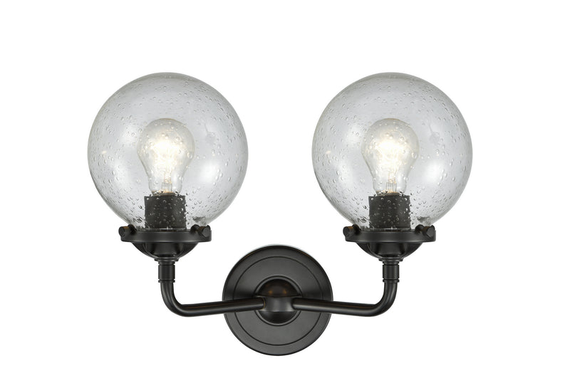 Innovations 284-2W-OB-G204-6 Two Light Bath Vanity, Oil Rubbed Bronze
