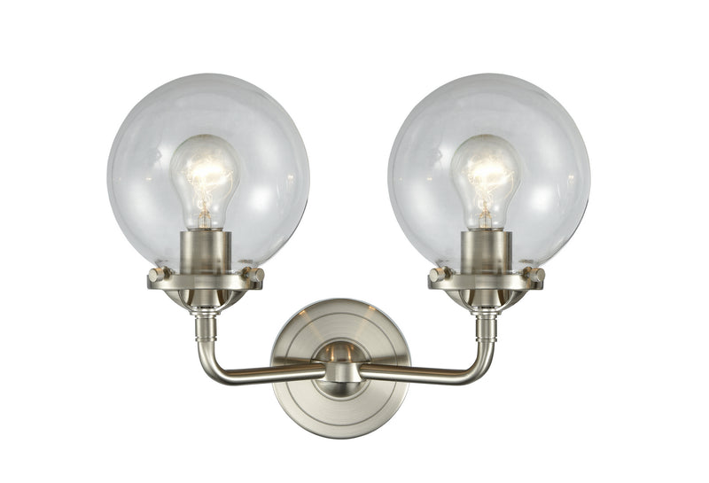 Innovations 284-2W-SN-G202-6-LED LED Bath Vanity, Brushed Satin Nickel