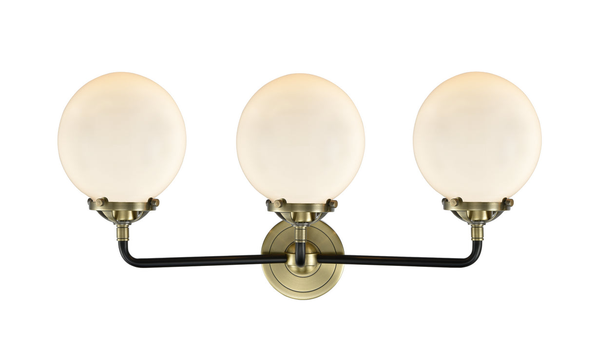 Innovations 284-3W-BAB-G201-6-LED LED Bath Vanity, Black Antique Brass
