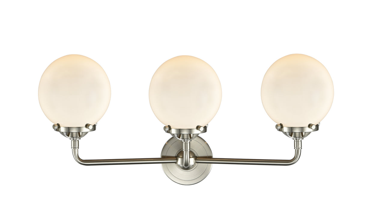 Innovations 284-3W-SN-G201-6-LED LED Bath Vanity, Brushed Satin Nickel