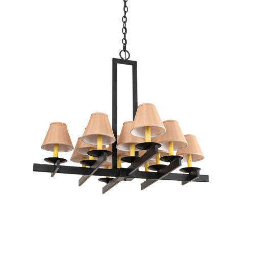 Meyda Tiffany 202912 12 Light Chandelier, Blackwash