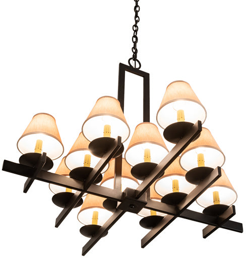 Meyda Tiffany 202912 12 Light Chandelier, Blackwash