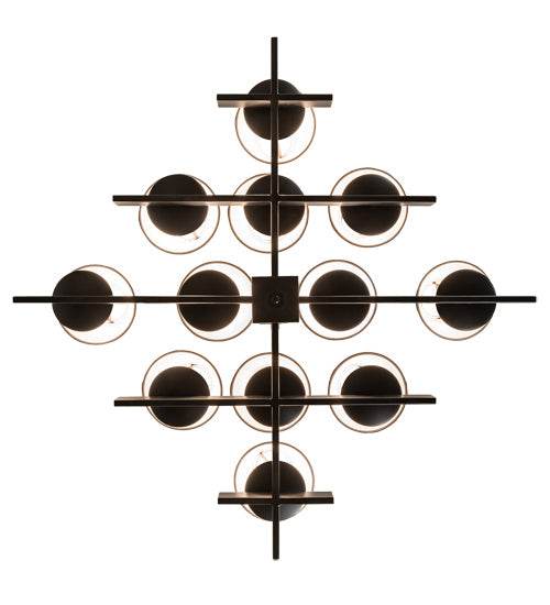 Meyda Tiffany 202912 12 Light Chandelier, Blackwash
