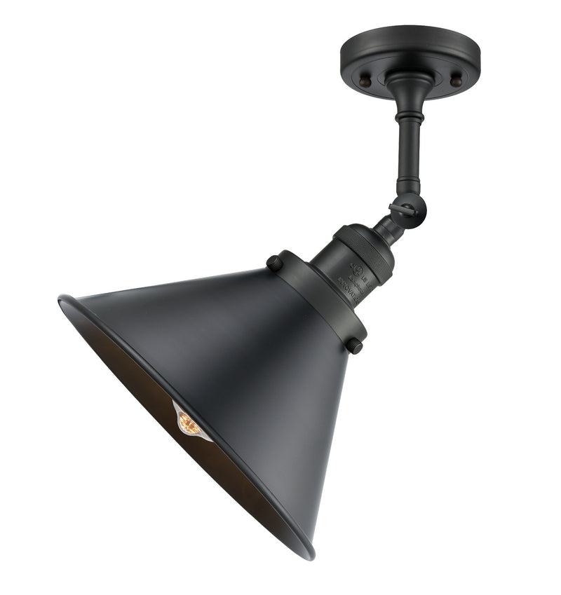 Innovations 203-BK-M10-BK One Light Wall Sconce, Matte Black