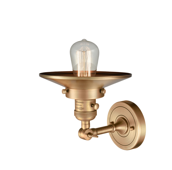 Innovations 203SW-BB-M4 One Light Wall Sconce, Brushed Brass