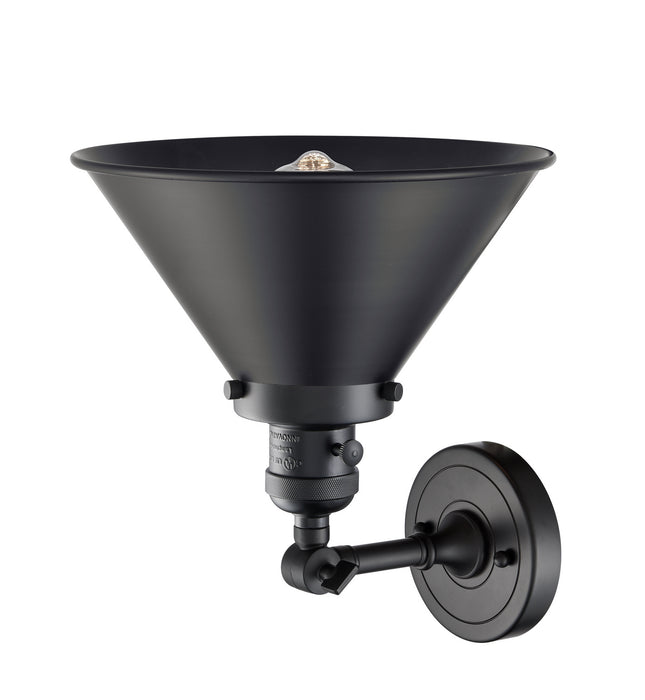 Innovations 203SW-BK-M10-BK One Light Wall Sconce, Matte Black
