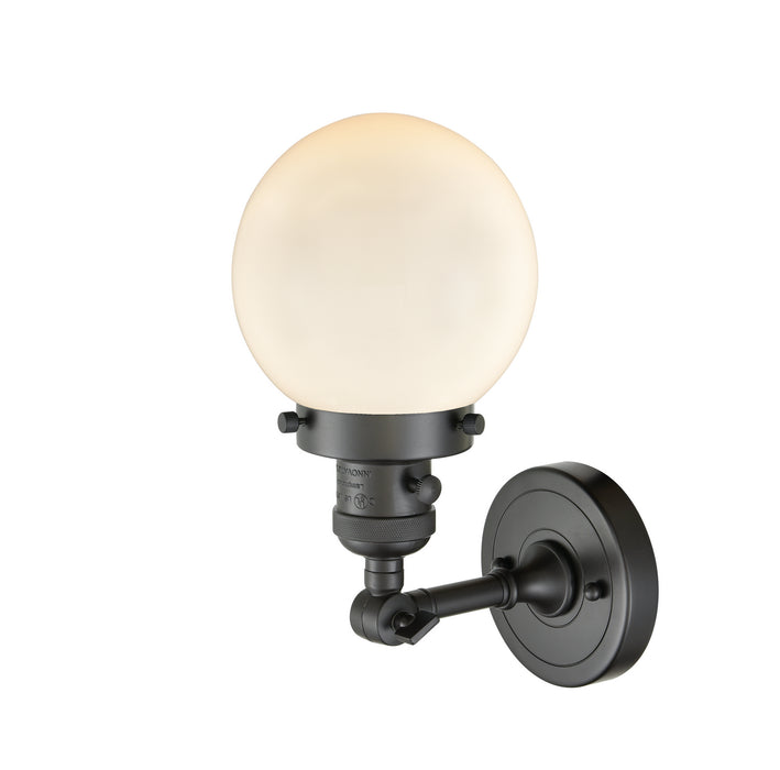 Innovations 203SW-OB-G201-6 One Light Wall Sconce, Oil Rubbed Bronze