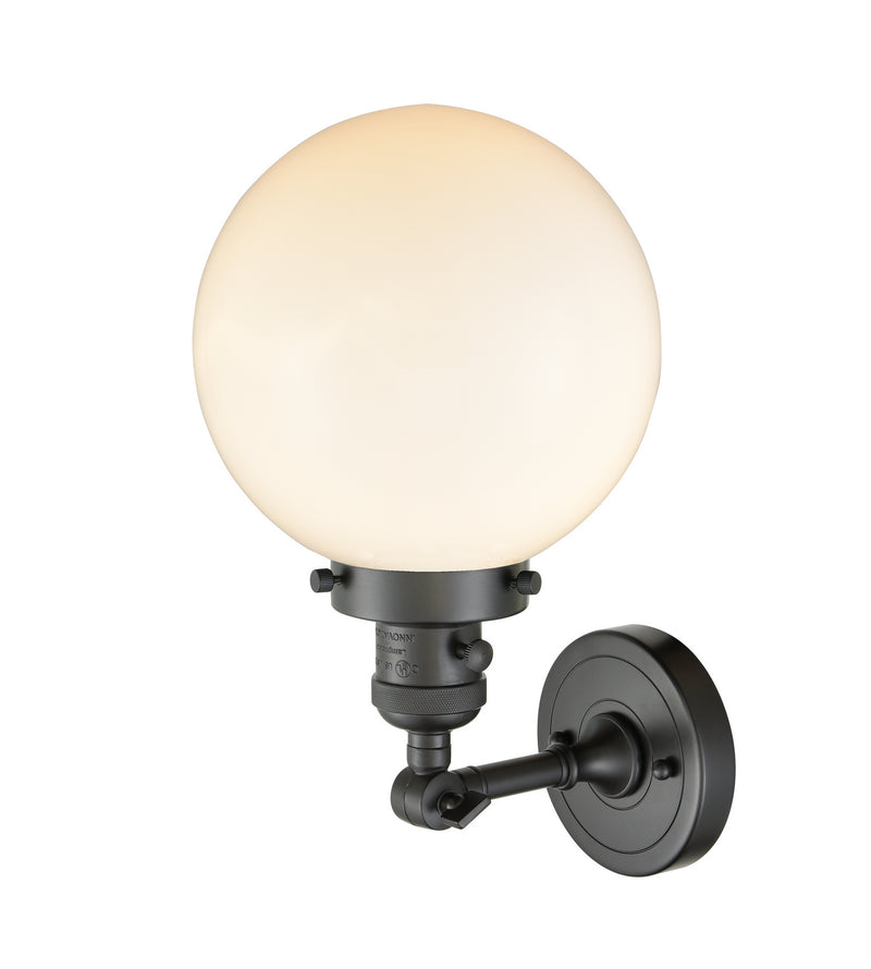 Innovations 203SW-OB-G201-8 One Light Wall Sconce, Oil Rubbed Bronze