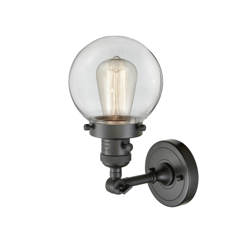 Innovations 203SW-OB-G202-6 One Light Wall Sconce, Oil Rubbed Bronze
