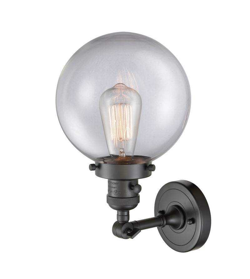 Innovations 203SW-OB-G202-8 One Light Wall Sconce, Oil Rubbed Bronze