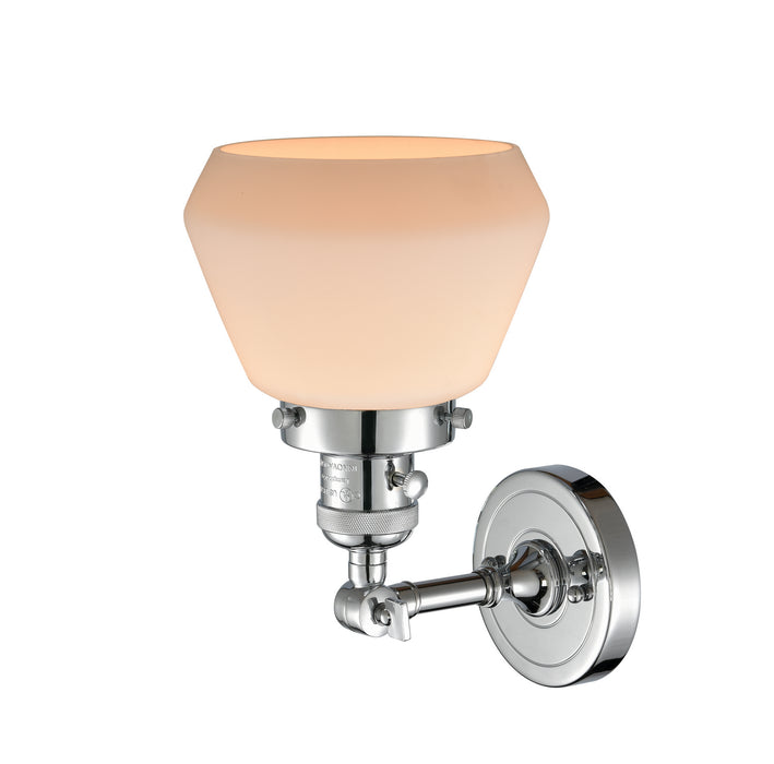 Innovations 203SW-PC-G171 One Light Wall Sconce, Polished Chrome