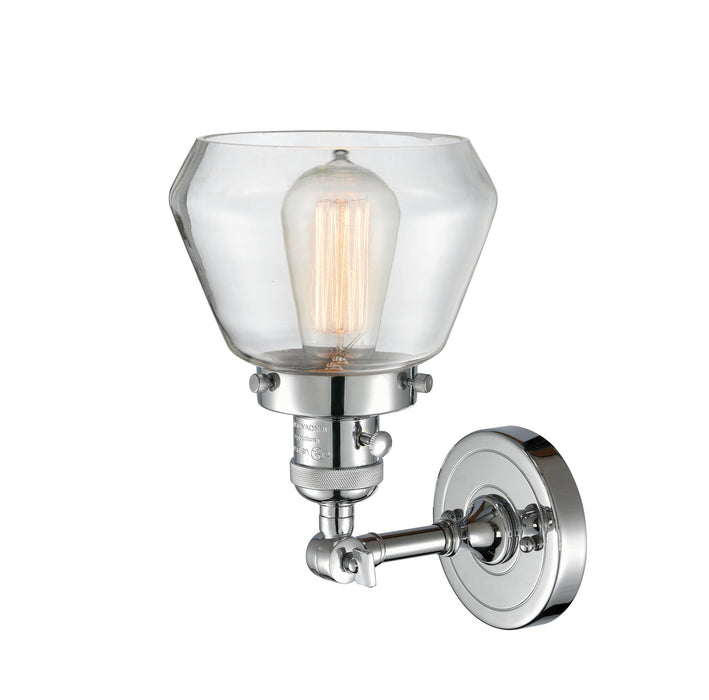 Innovations 203SW-PC-G172 One Light Wall Sconce, Polished Chrome