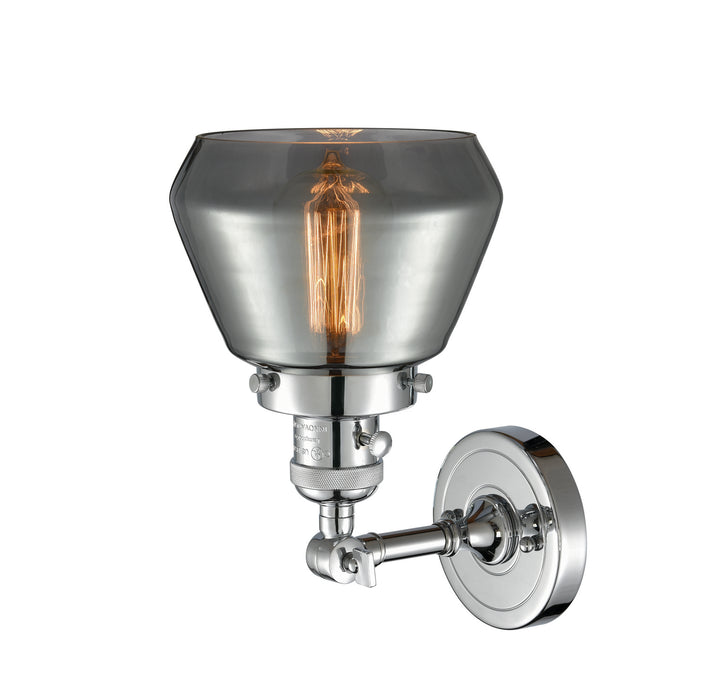 Innovations 203SW-PC-G173 One Light Wall Sconce, Polished Chrome