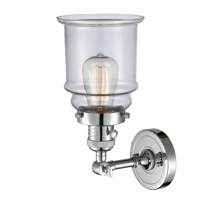 Innovations 203SW-PC-G182 One Light Wall Sconce, Polished Chrome
