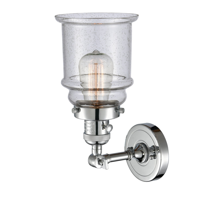 Innovations 203SW-PC-G184 One Light Wall Sconce, Polished Chrome