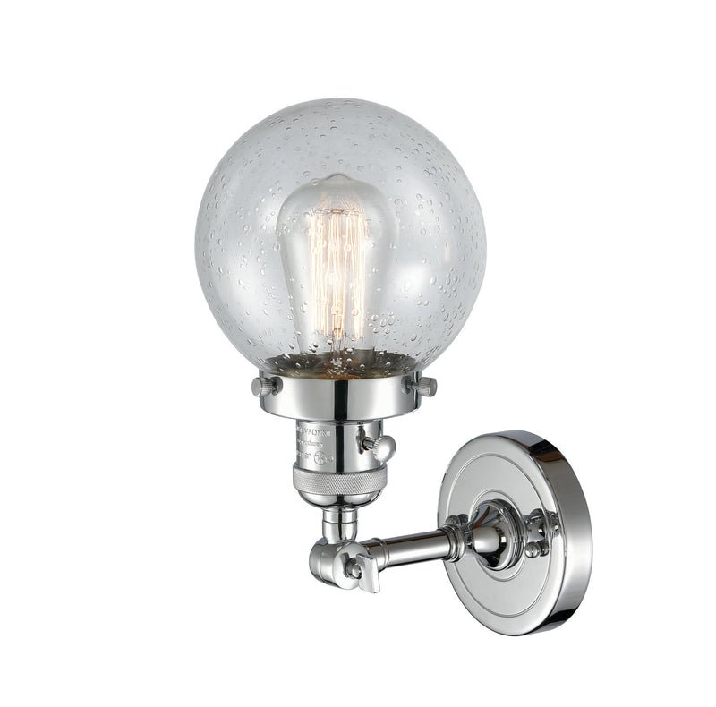 Innovations 203SW-PC-G204-6 One Light Wall Sconce, Polished Chrome