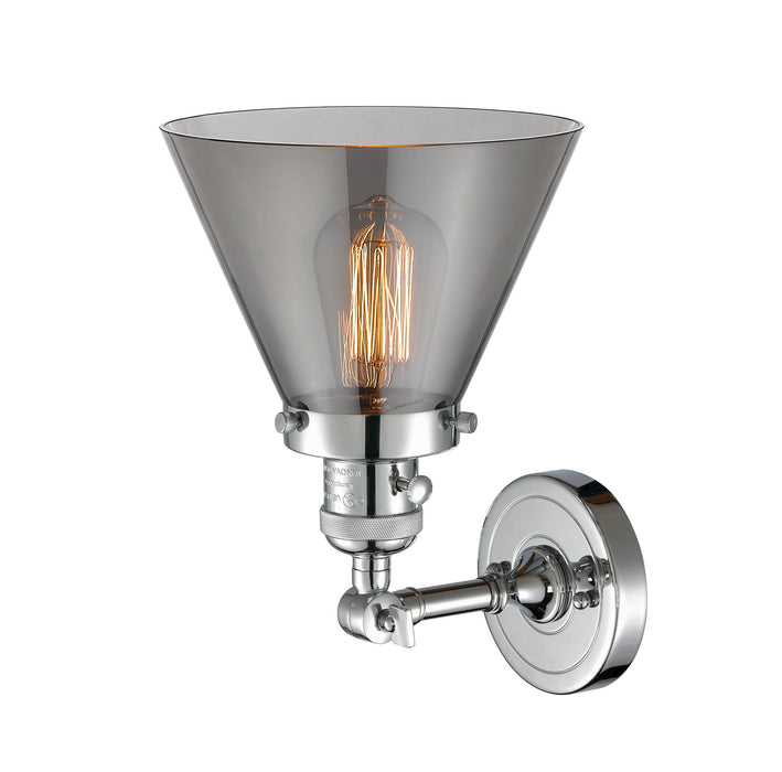 Innovations 203SW-PC-G43 One Light Wall Sconce, Polished Chrome