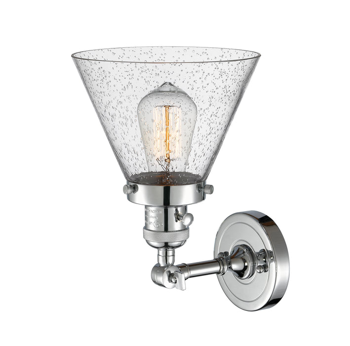 Innovations 203SW-PC-G44 One Light Wall Sconce, Polished Chrome