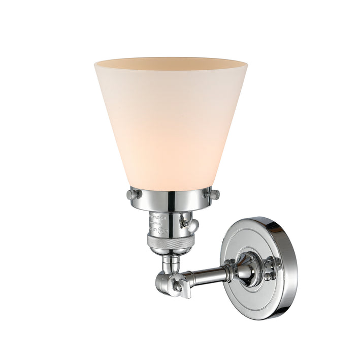 Innovations 203SW-PC-G61 One Light Wall Sconce, Polished Chrome