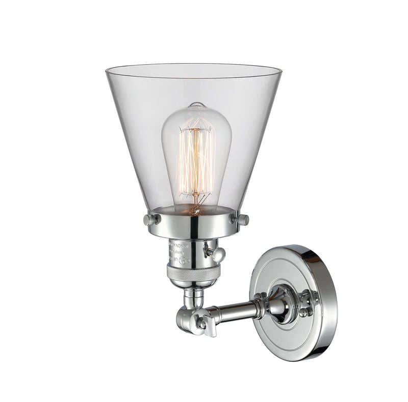 Innovations 203SW-PC-G62 One Light Wall Sconce, Polished Chrome