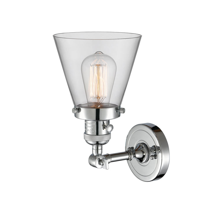 Innovations 203SW-PC-G62 One Light Wall Sconce, Polished Chrome