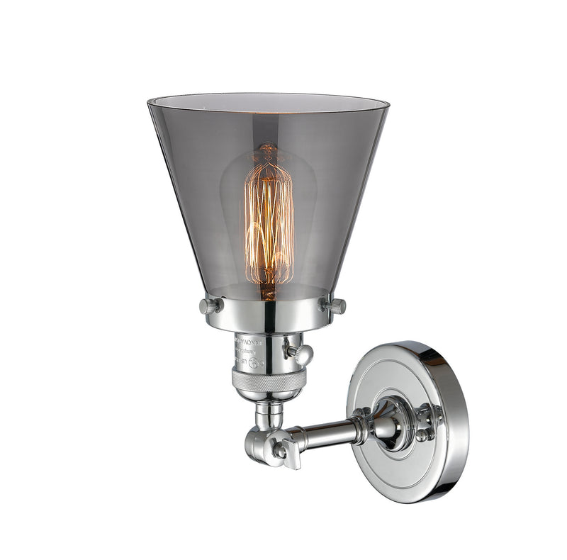 Innovations 203SW-PC-G63 One Light Wall Sconce, Polished Chrome