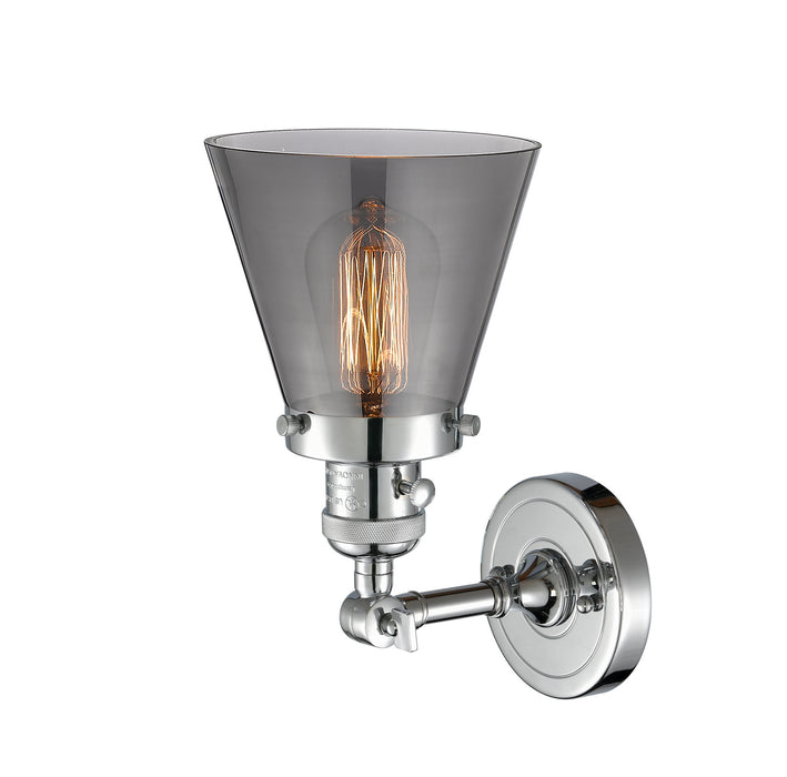 Innovations 203SW-PC-G63 One Light Wall Sconce, Polished Chrome
