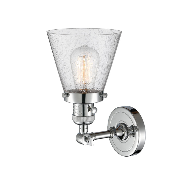 Innovations 203SW-PC-G64 One Light Wall Sconce, Polished Chrome